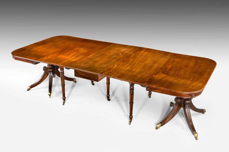 Regency Period Mahogany Extending Dining Table. In Good Condition In Peterborough, Northamptonshire
