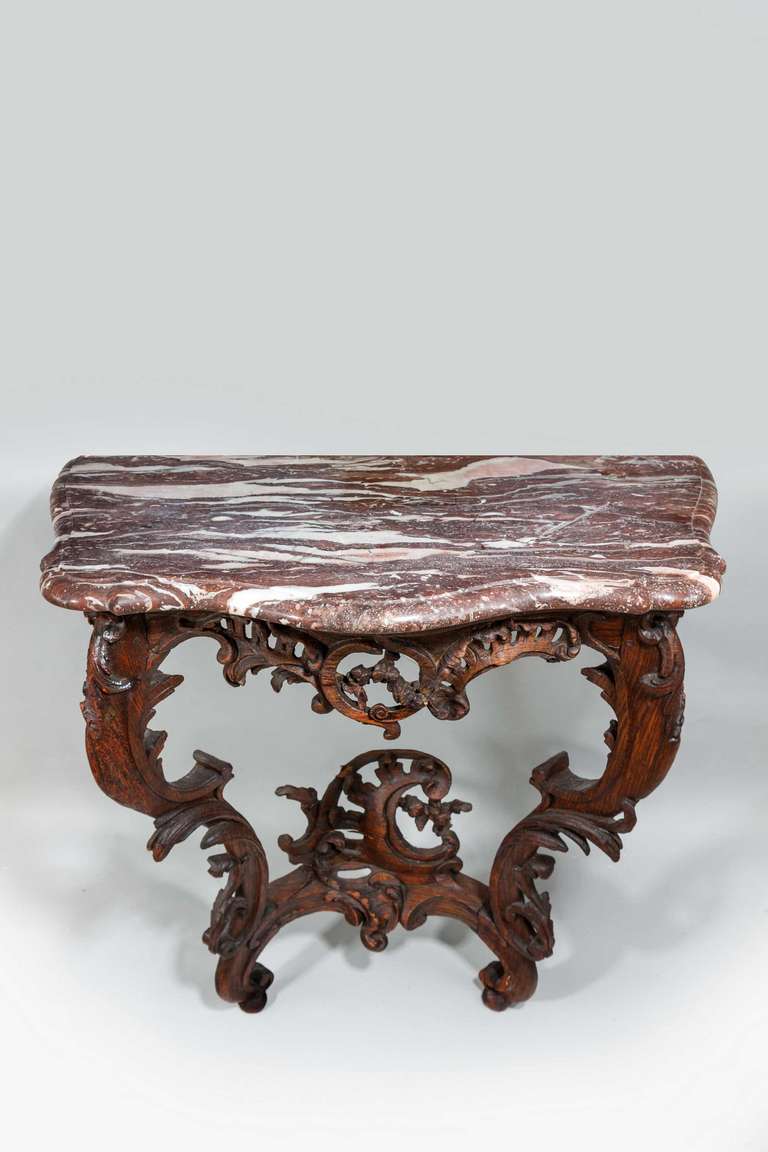 British Mid-18th Century Oak Pier Table