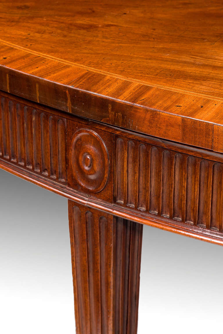 18th Century and Earlier George III Period Mahogany Elliptical Serving Table