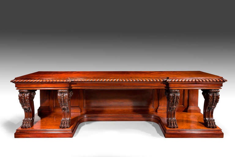 Regency Period Irish Mahogany Serving Table In Good Condition In Peterborough, Northamptonshire