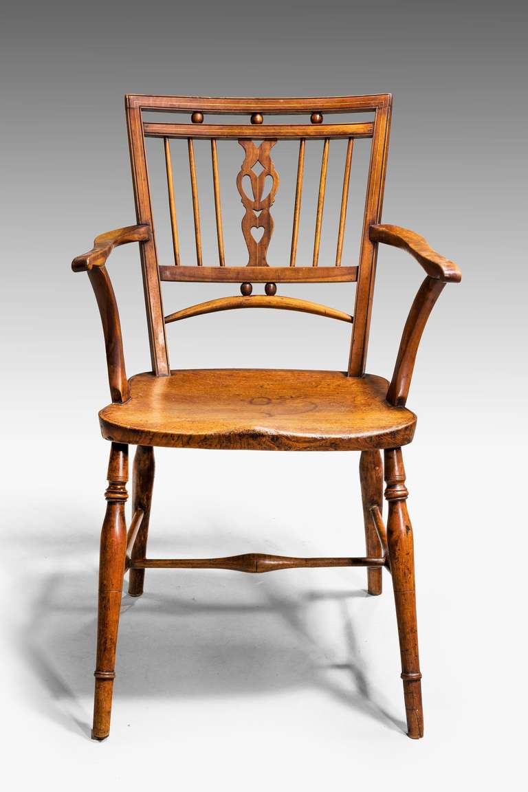 British Pair of 18th Century Mendlesham Windsor Chairs