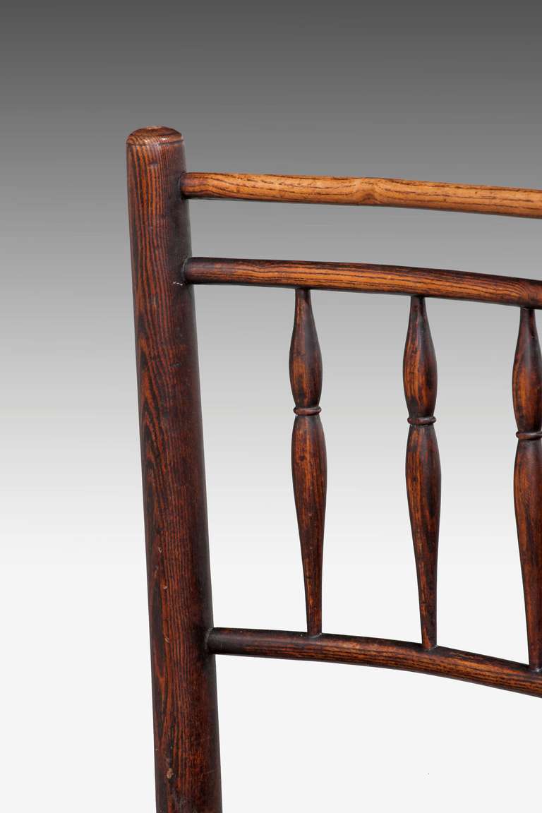 19th Century Set of Six George III Period Spindle Back Chairs