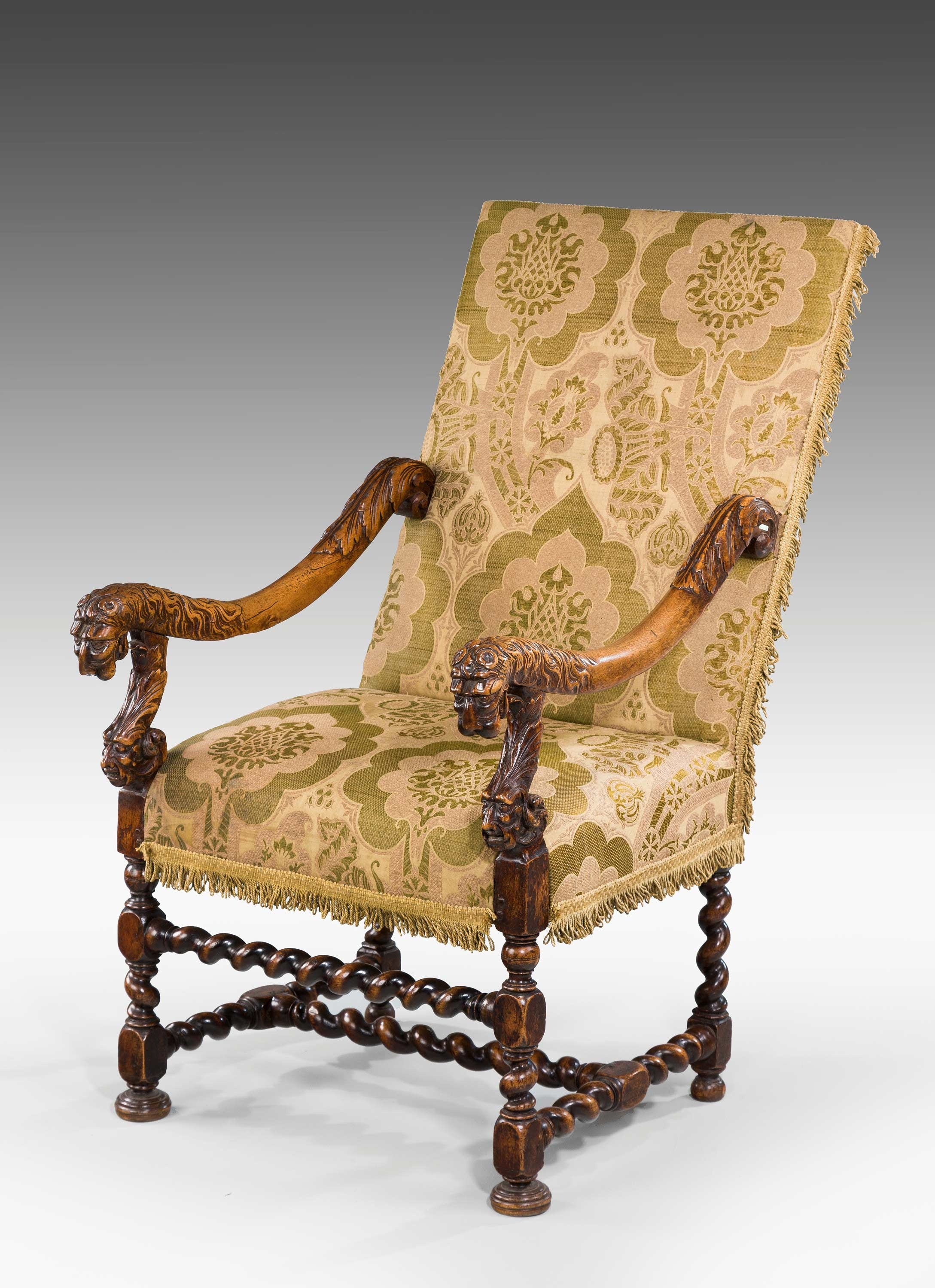 Late 17th Century Walnut Armchair