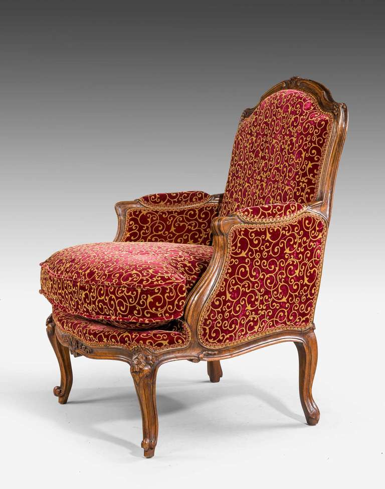 British Late 19th Century Oak Bergere Chair