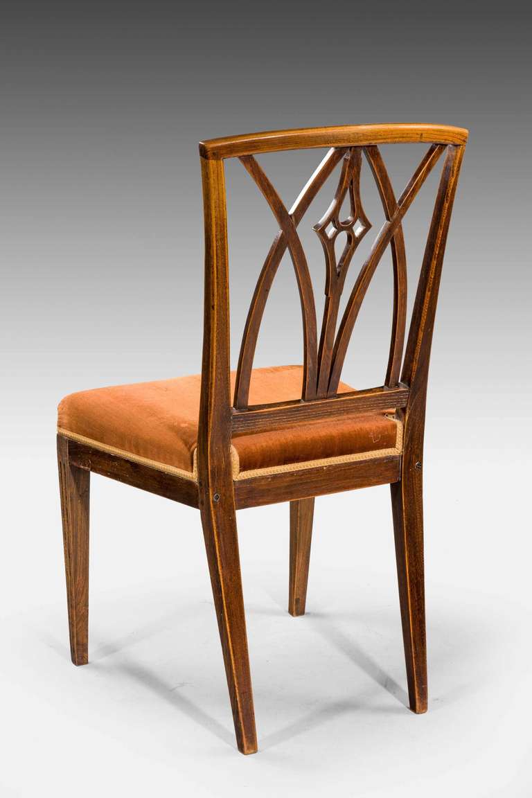 Set of Six Early 19th Century Elm Dining Chairs 1
