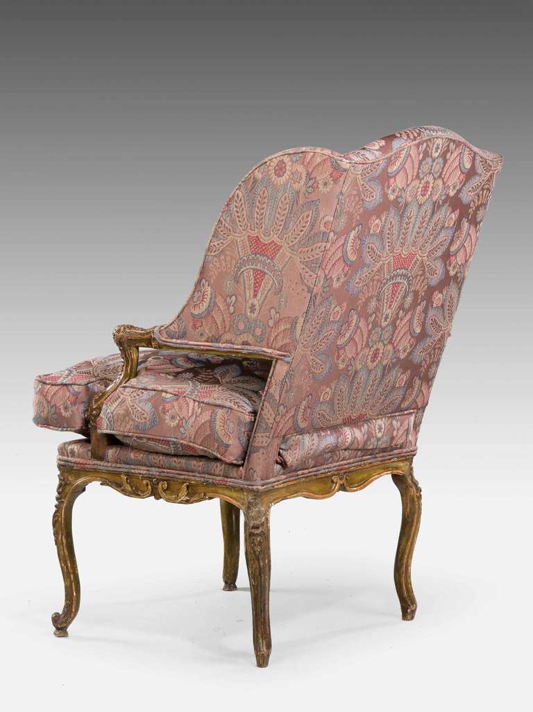 Late 19th Century Giltwood Fauteuil In Excellent Condition In Peterborough, Northamptonshire