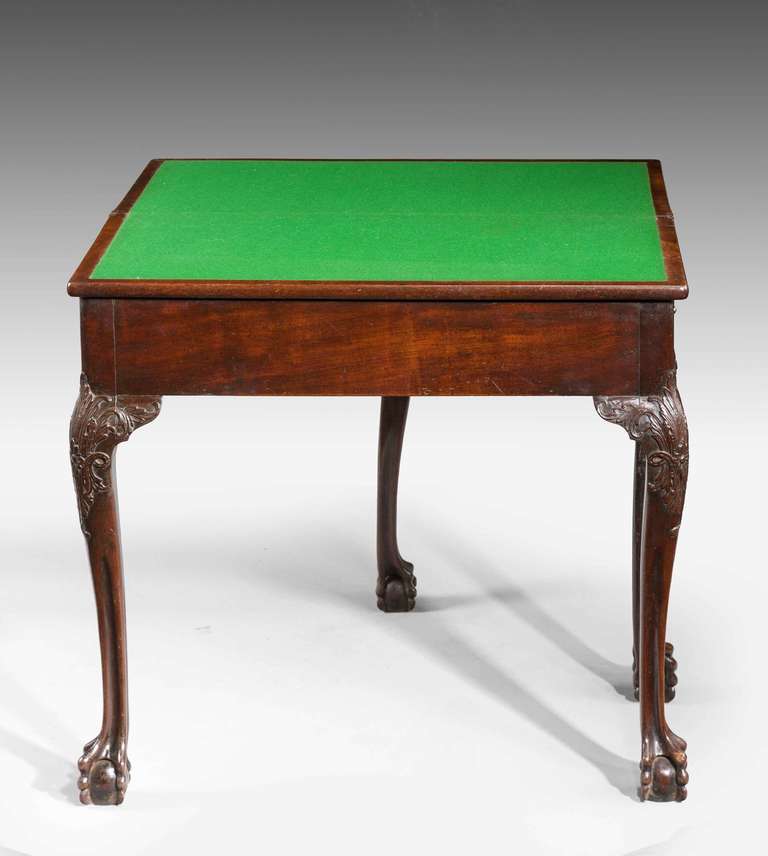 Mid-18th Century Mahogany Card Table In Good Condition In Peterborough, Northamptonshire