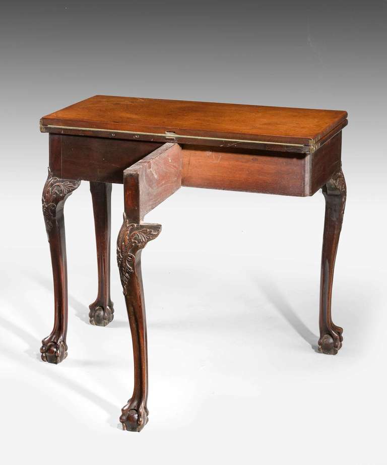 Mid-18th Century Mahogany Card Table 1