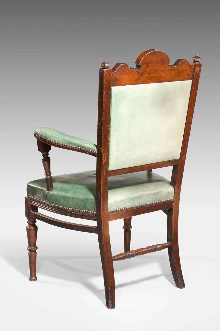 Late 19th Century Mahogany Framed Elbow Chair 2