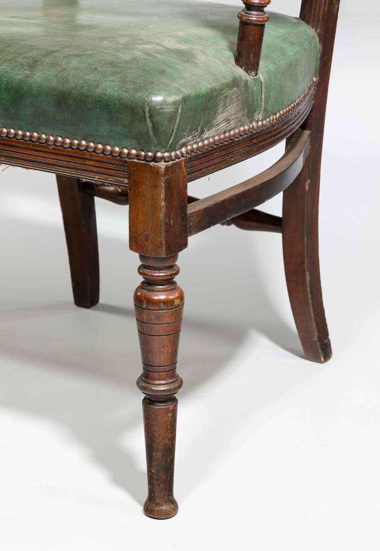 Late 19th Century Mahogany Framed Elbow Chair 1