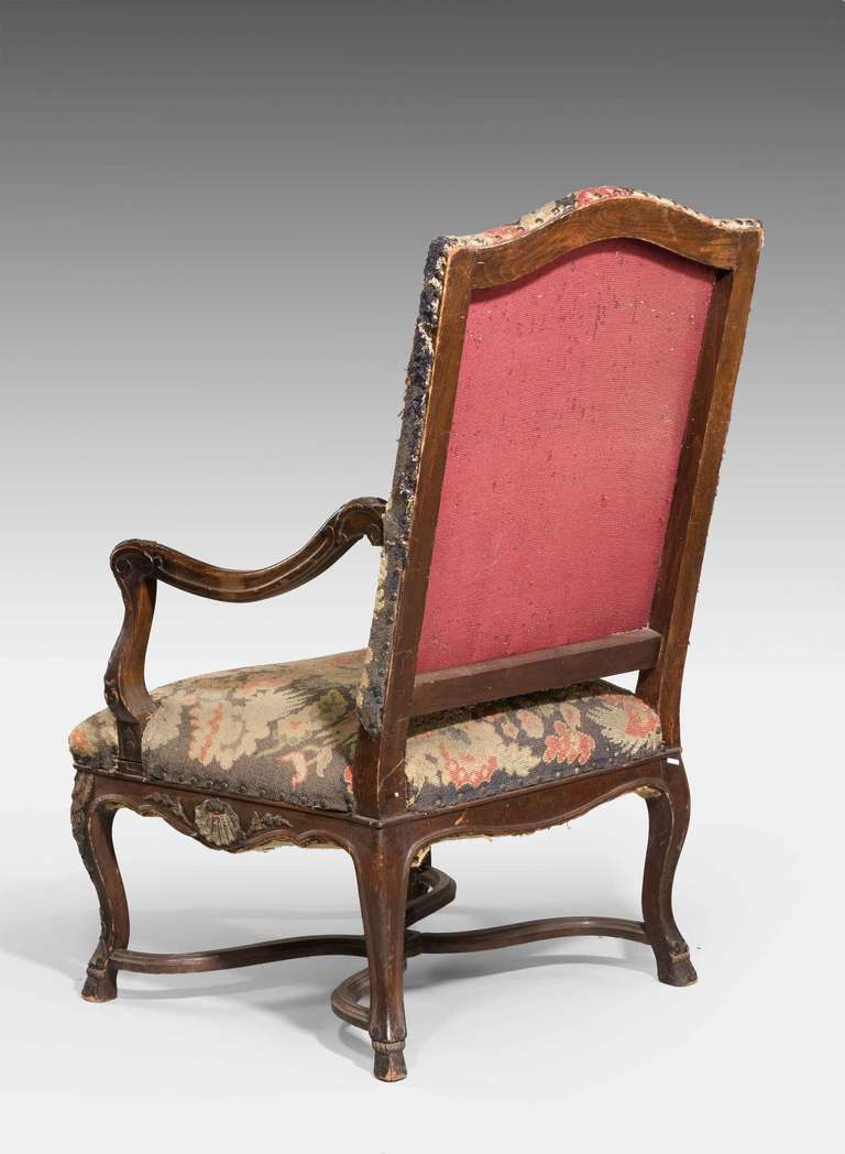 19th Century Walnut Armchair 4