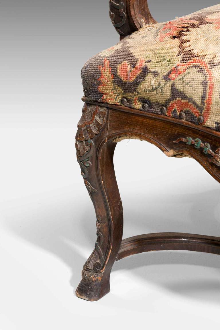 19th Century Walnut Armchair 2