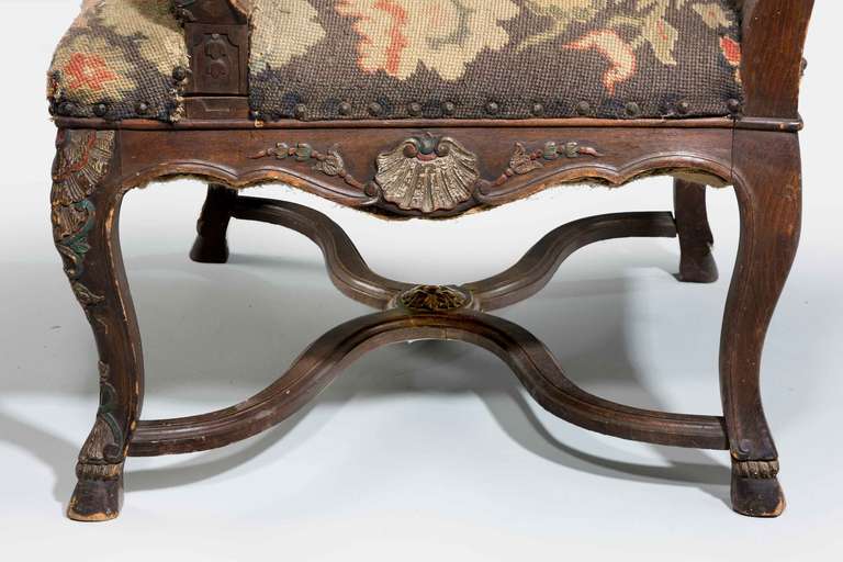 19th Century Walnut Armchair 3