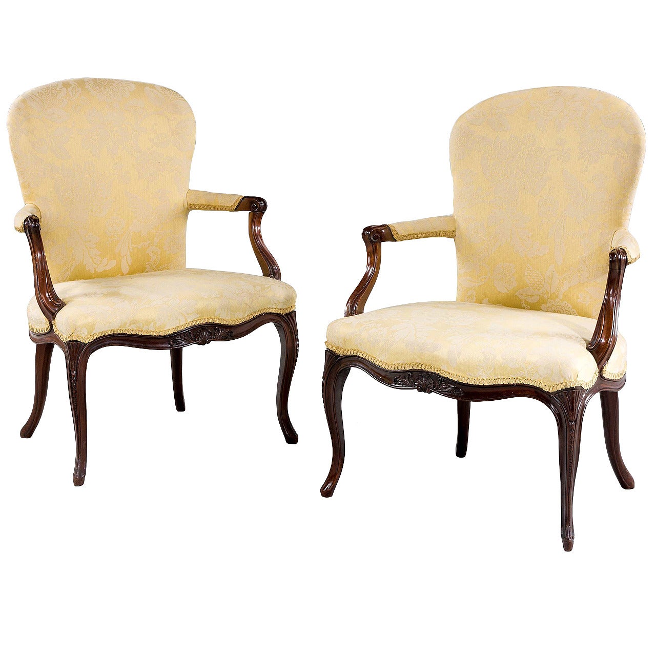 Pair of George III Period Armchairs For Sale