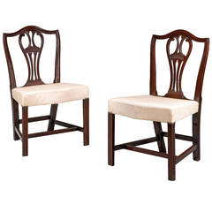 Pair of George III Period Camel Back Chairs 11