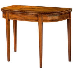 George III Period Mahogany Tea Table 9