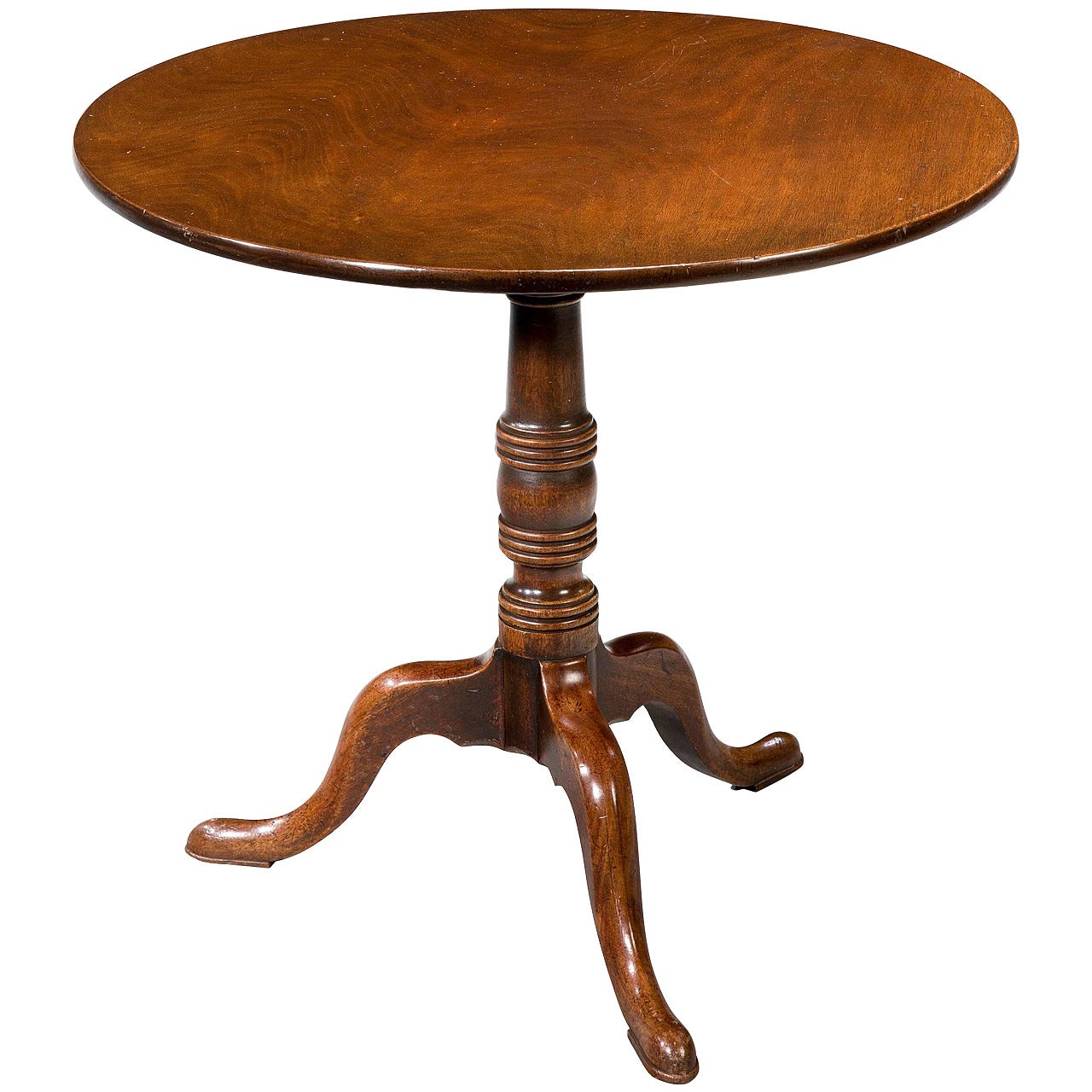 George III Period Mahogany Tilt-Top Table