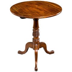 George III Period Mahogany Tilt Table with a Beehive Centre Section 7