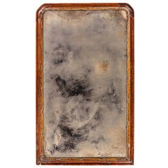 Queen Anne Period Parcel-Gilt and Walnut Pier Mirror 10