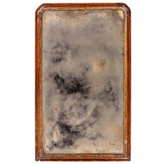 Antique Queen Anne Period Parcel-Gilt and Walnut Pier Mirror