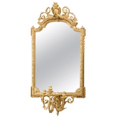 Mid-19th Century Gesso and Giltwood Pier Mirror