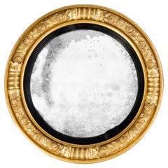 Regency Period Giltwood Convex Mirror