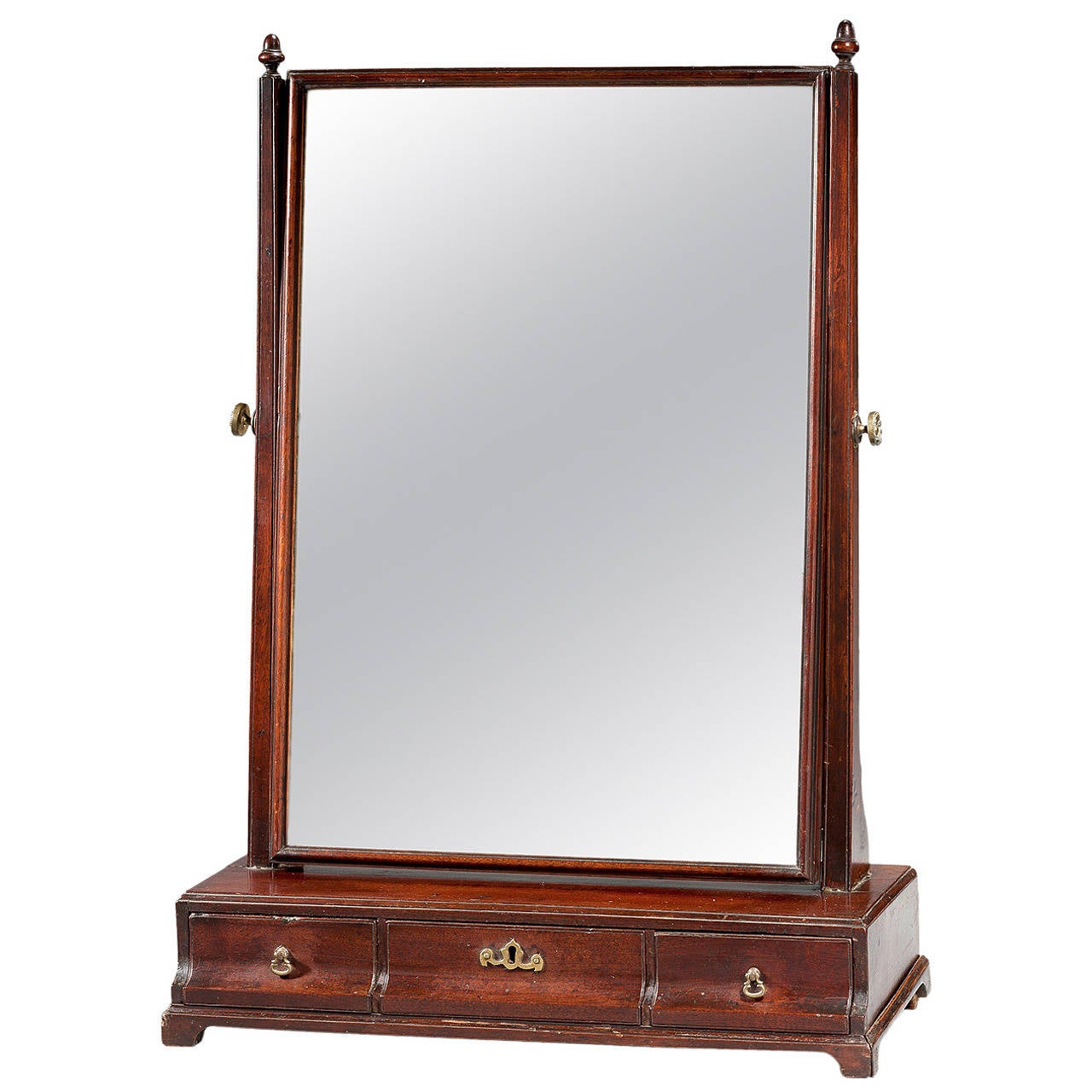Mid18th Century Mahogany Dressing Mirror For Sale at 1stDibs