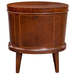 George III Period, Enclosed Wine Cooler with Boxwood Stringing