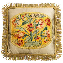Cushion: 18th Century, Wool with Stylised Foliage 3
