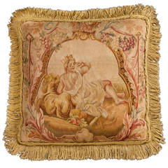 Cushion: 18th Century, Wool. A Reclining Figure.