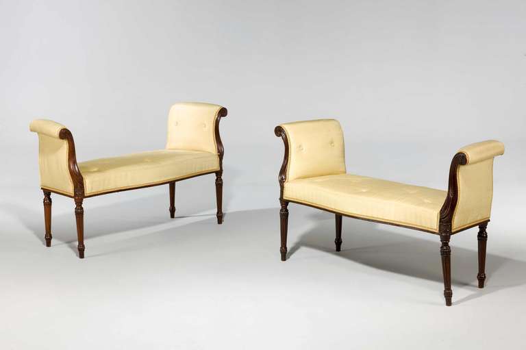 Pair of 18th and 19th Century Window Seats
