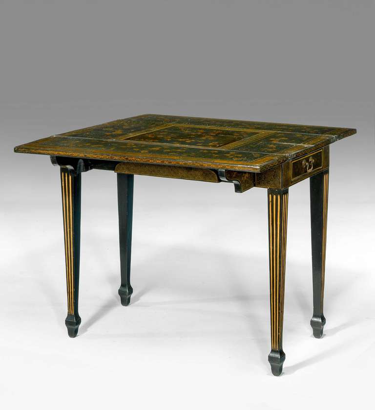 19th Century Lacquered Games Table 1