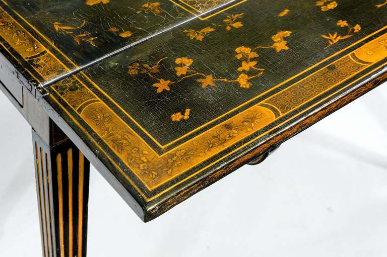 19th Century Lacquered Games Table 3
