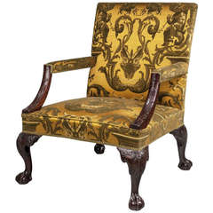 Used Chippendale Period Mahogany 'Gainsborough' Armchair