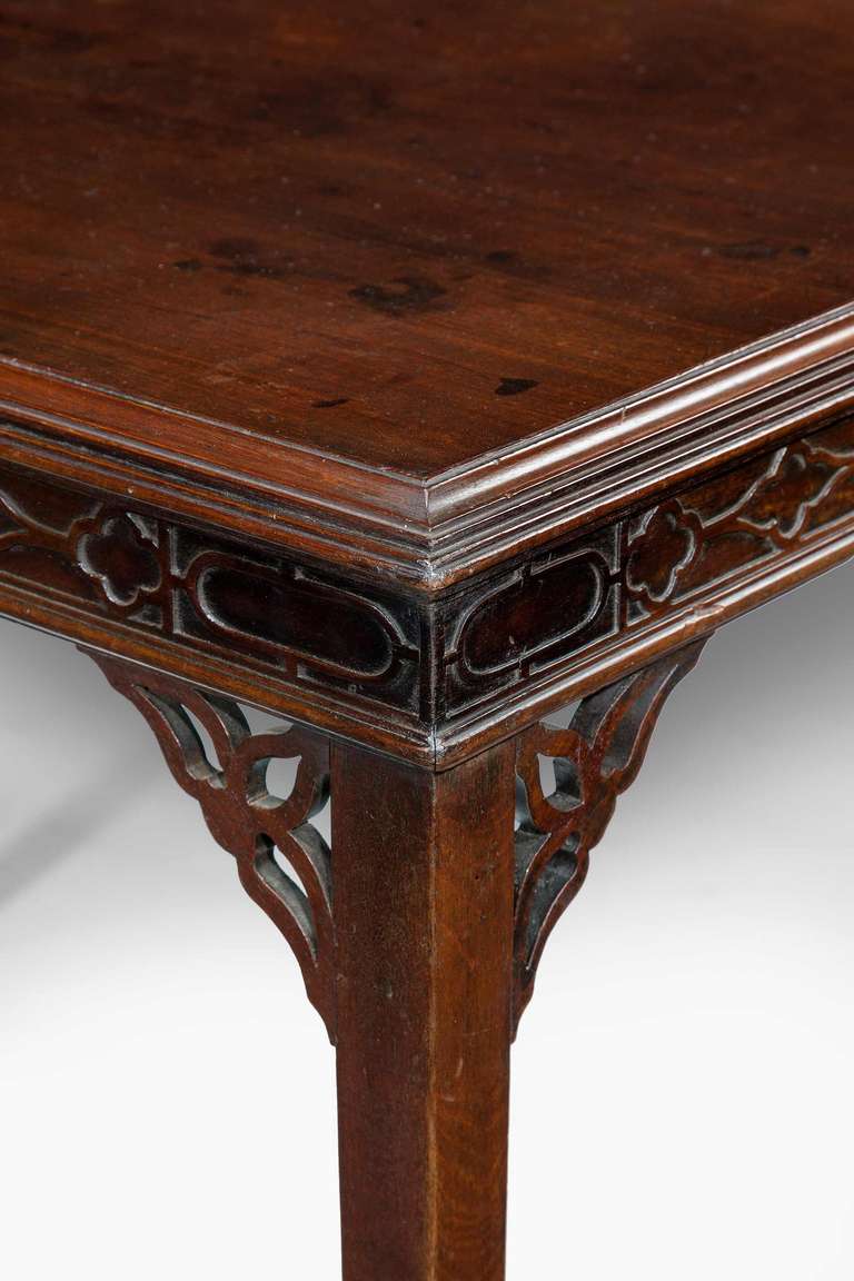 British Chippendale Period Silver Table