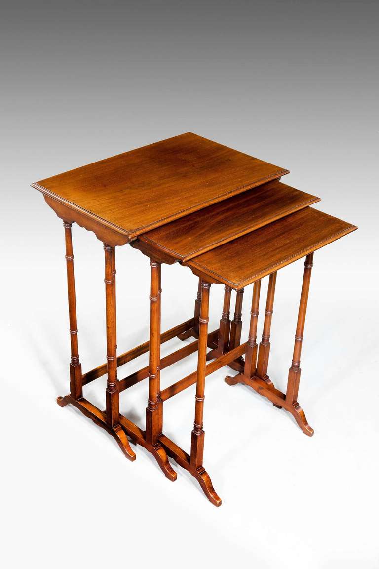 British Nest of Tables, Early 19th Century