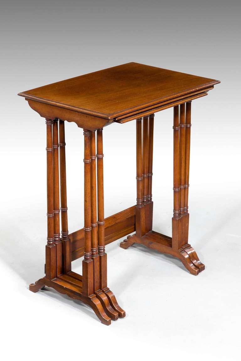 Nest of Tables, Early 19th Century In Good Condition In Peterborough, Northamptonshire