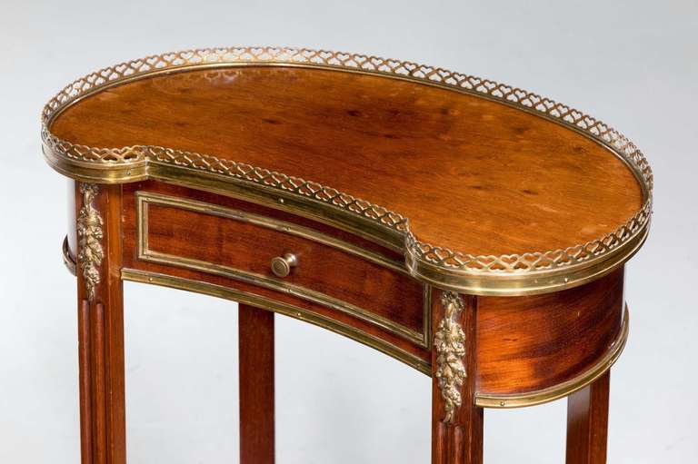 British Kidney Shaped Occasional Table