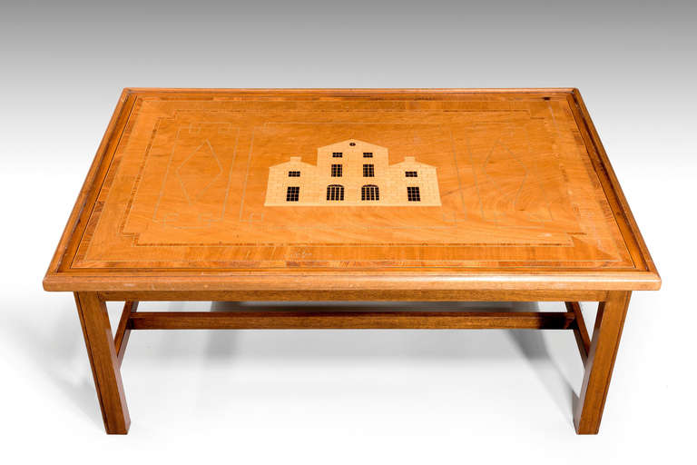British Early 20th Century Mahogany Low Table