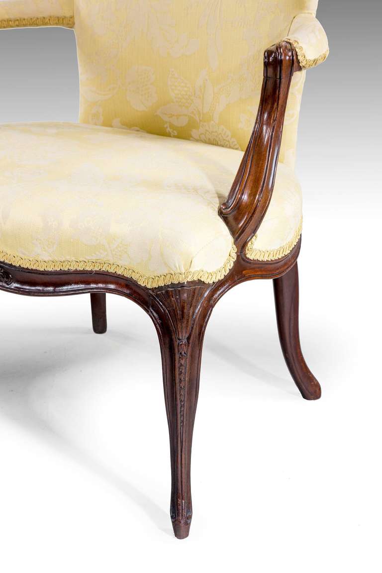 British Pair of George III Period Armchairs For Sale