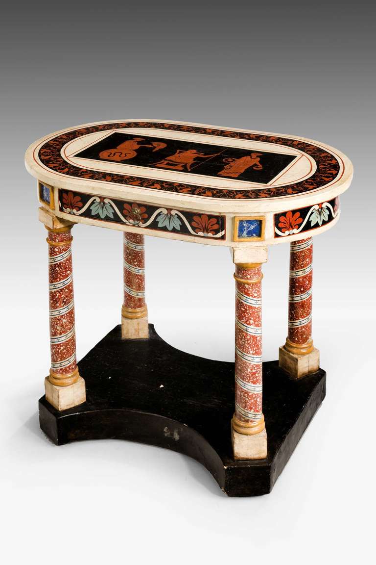 Pair of Italian Polychrome Tables In Excellent Condition In Peterborough, Northamptonshire