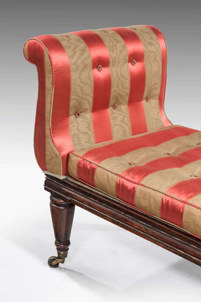 19th Century Regency Period Faux Rosewood Window Seat