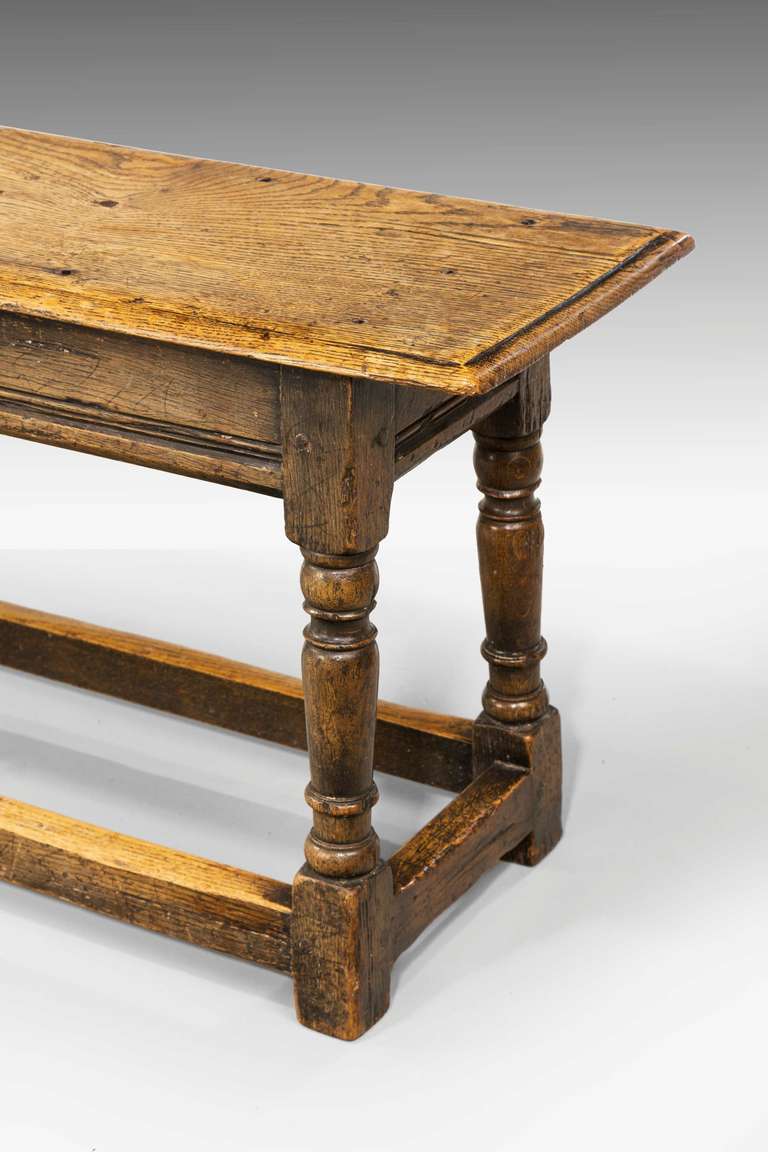 18th Century Pair of George I Oak Long Stools