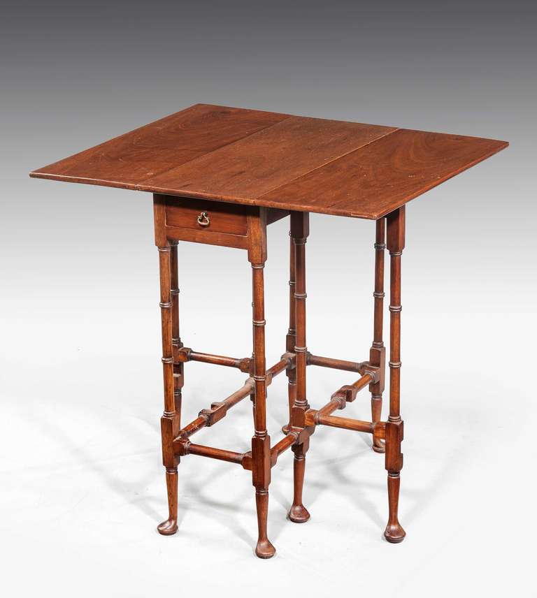 British George III Style Mahogany 'Spider-leg' Table.