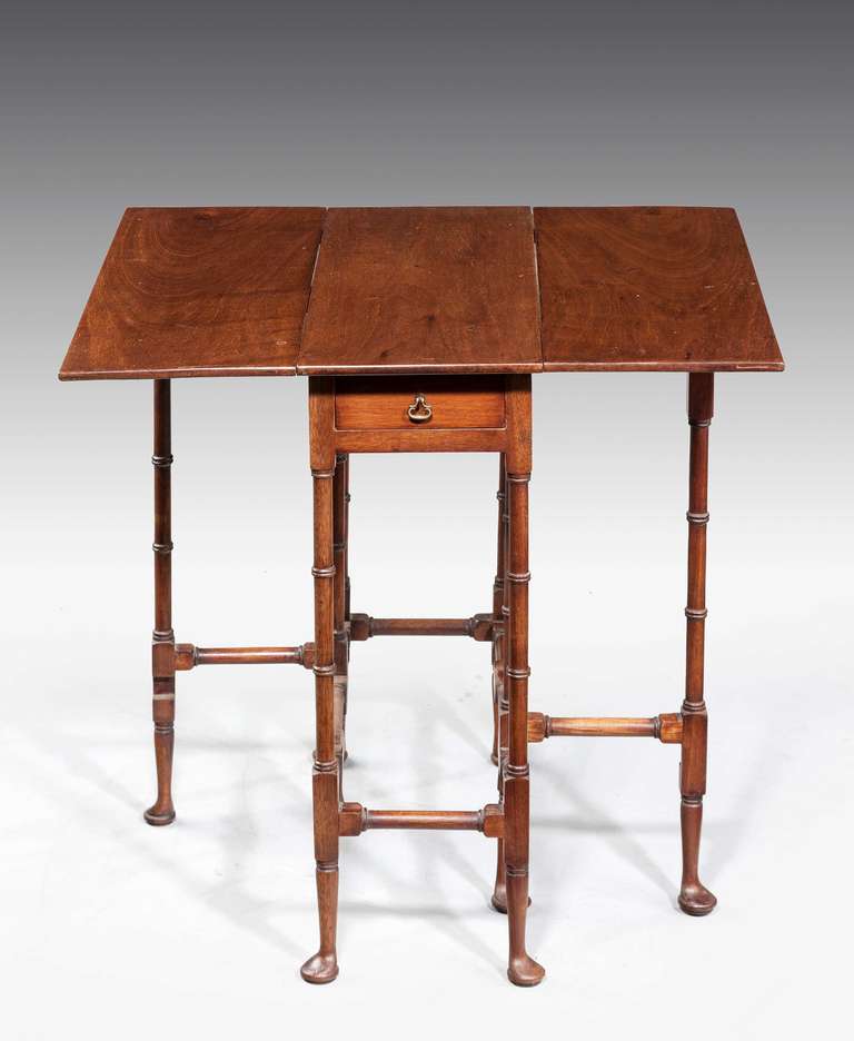 George III Style Mahogany 'Spider-leg' Table. In Good Condition In Peterborough, Northamptonshire