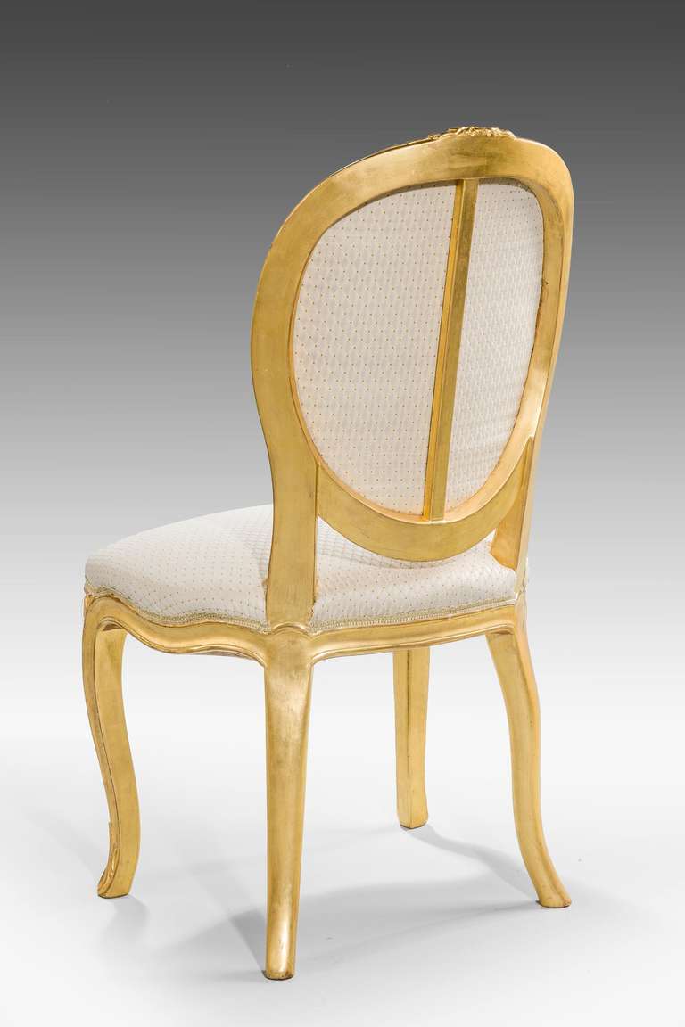 Pair of George III Giltwood Chairs In Good Condition In Peterborough, Northamptonshire