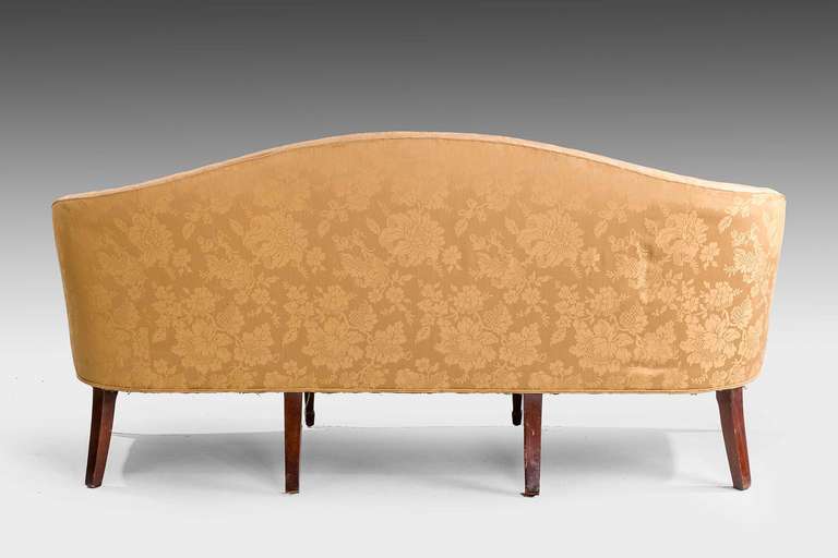 Hepplewhite Design Mahogany Framed Sofa 1