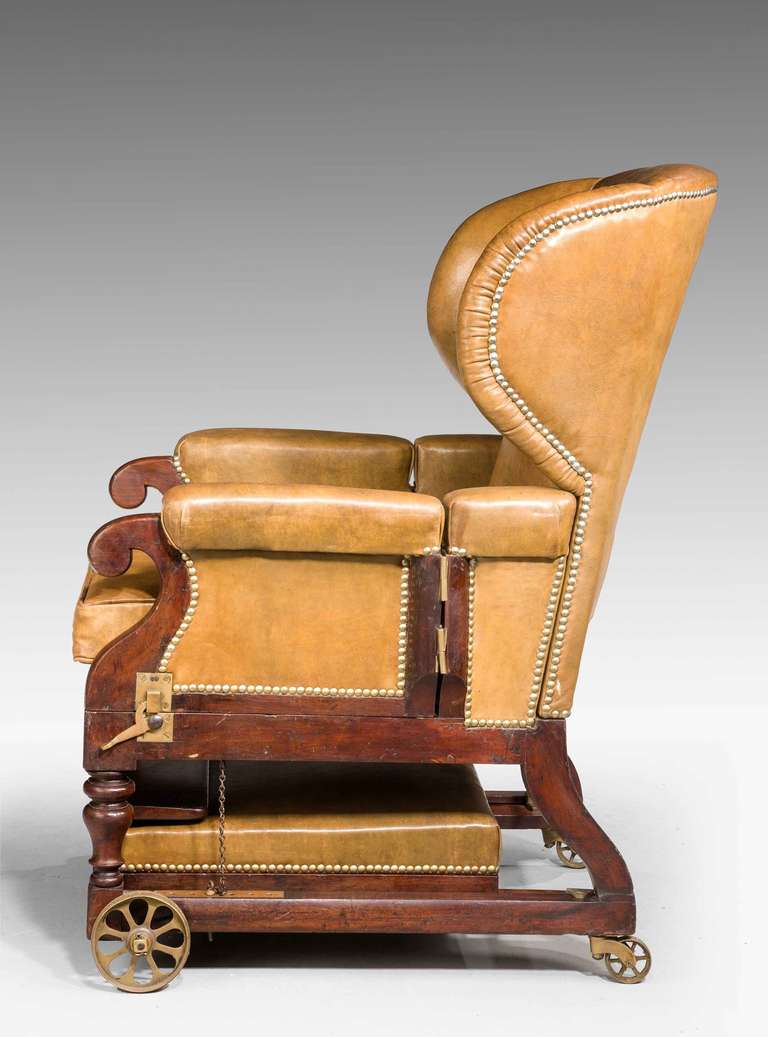 19th Century Invalids' Chair, Stamped J. Ward 1