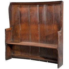 George III Period Oak Settle George III Period Oak Settle