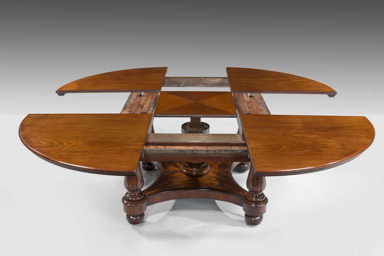 Late Regency Metamorphic Mahogany Dining Table In Good Condition In Peterborough, Northamptonshire